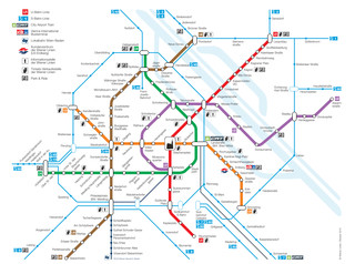 U bahn Wiener Linien netzplan und metroplan von Wien